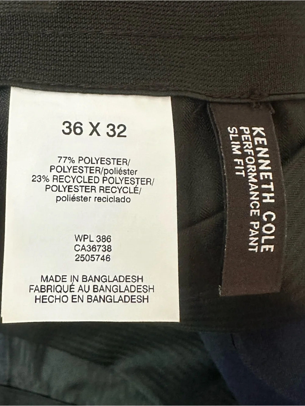 Kenneth Cole Navy Dress Trousers